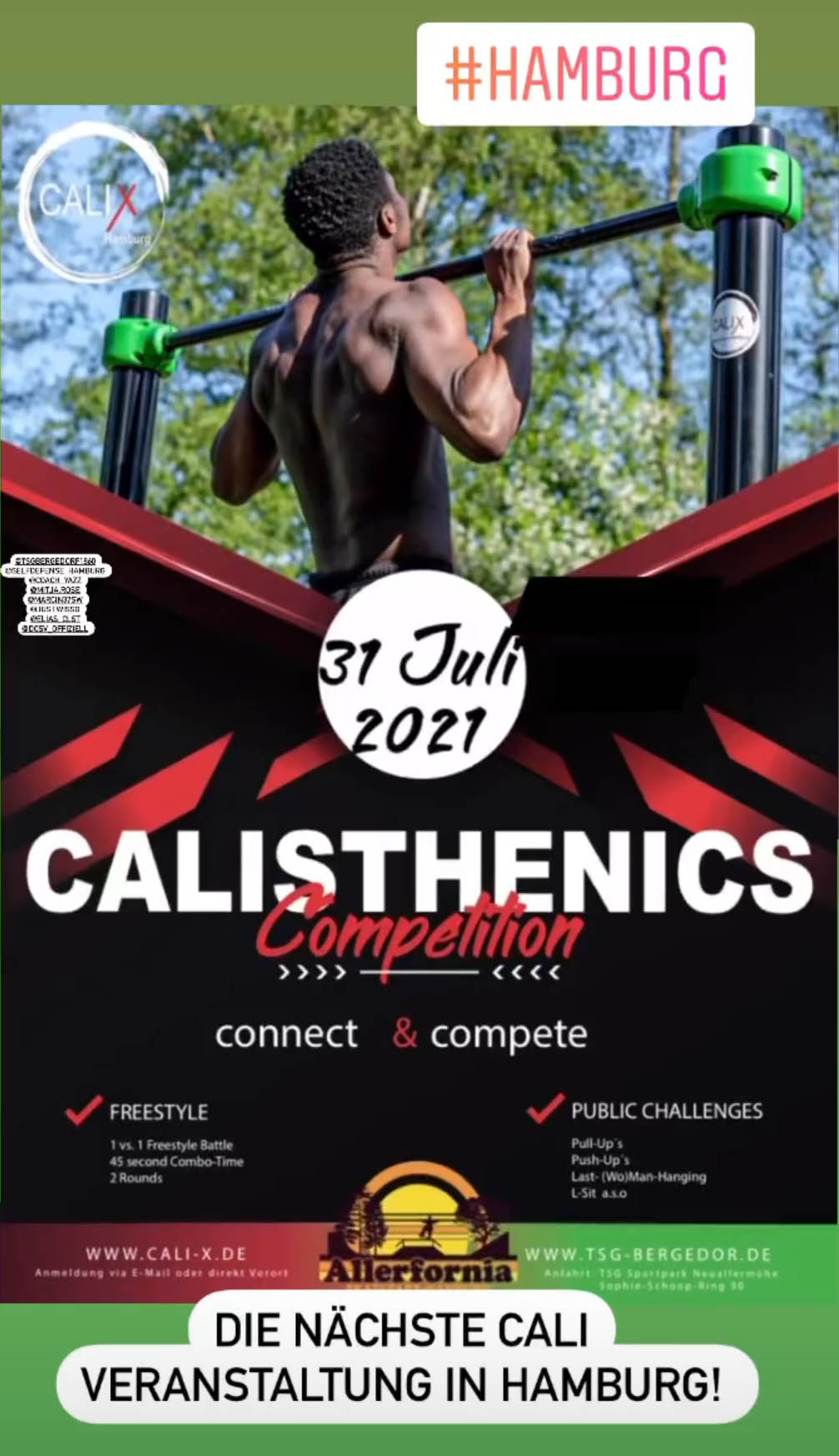 Read more about the article Calisthenics Competition CaliX Hamburg