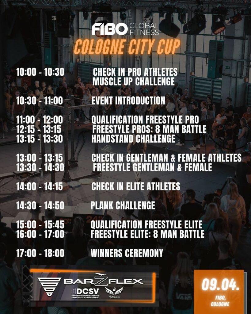 Cologne City Cup 2022 Timetable