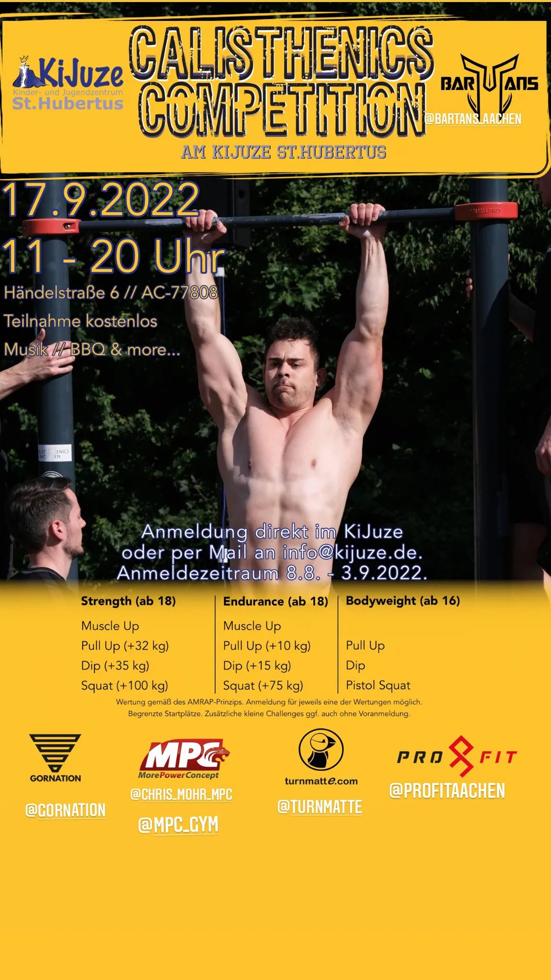 Read more about the article Calisthenics Competition am KiJuze St. Hubertus