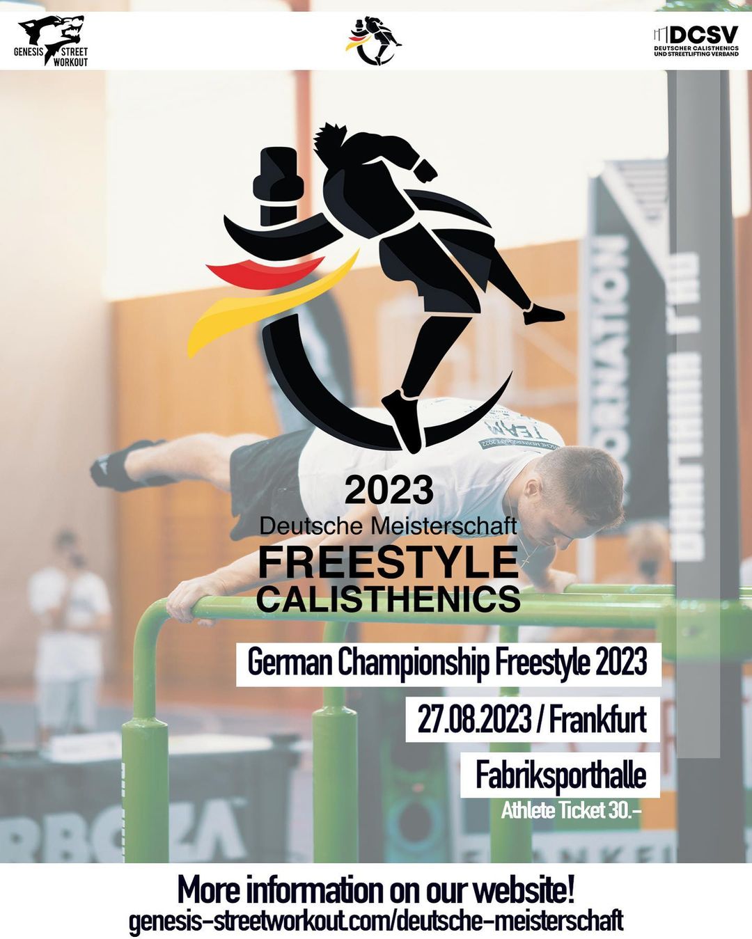 Read more about the article Deutsche Meisterschaft Freestyle Calisthenics 2023 Frankfurt